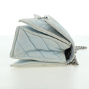 BALENCIAGA Chain Crash Schultertasche Denim Blau Silber 716393 Auth 178295SAM-4