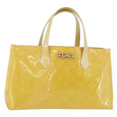 LOUIS VUITTON Monogram Vernis Wilshire PM Bag Broncorail M91452 Auth 178296A-1