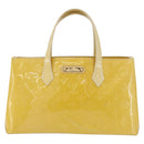 LOUIS VUITTON Monogram Vernis Wilshire PM Bag Broncorail M91452 Auth 178296A-13