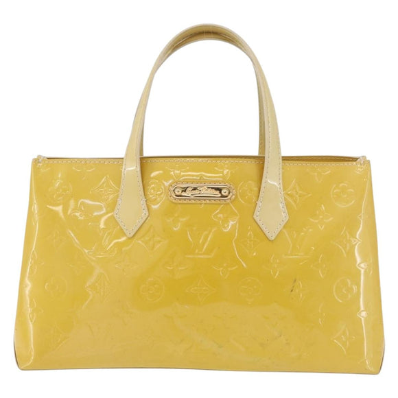LOUIS VUITTON Monogram Vernis Wilshire PM Bag Broncorail M91452 Auth 178296A