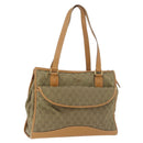 GUCCI GG Canvas Tote Bag Khaki Goud Origineel 178301-1