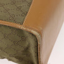 GUCCI GG Canvas Tote Bag Khaki Goud Origineel 178301-13