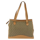 GUCCI GG Canvas Tote Bag Khaki Goud Origineel 178301-4