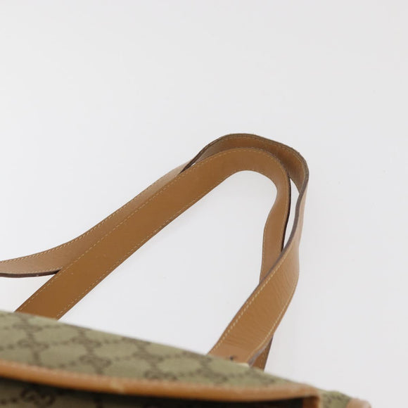 GUCCI GG Canvas Tote Bag Khaki Goud Origineel 178301