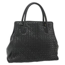 BOTTEGA VENETA INTRECCIATO Hand Bag Leather Black Gold Auth 178302-1