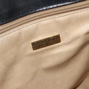 BOTTEGA VENETA INTRECCIATO Hand Bag Leather Black Gold Auth 178302-14