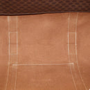 CELINE Macadam Canvas Tote Bag PVC Leather Brown Gold Auth 178303-11