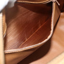 CELINE Macadam Canvas Hand Bag PVC Leather Brown Gold Auth 178304A-20