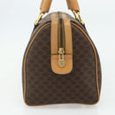 CELINE Macadam Canvas Hand Bag PVC Leather Brown Gold Auth 178304A-4