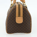 CELINE Macadam Canvas Hand Bag PVC Leather Brown Gold Auth 178304A-5