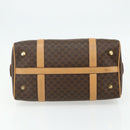 CELINE Macadam Canvas Hand Bag PVC Leather Brown Gold Auth 178304A-9
