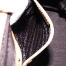 CELINE Hand Bag Leather Beige Gold Auth 178305A-21