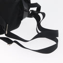 PRADA Rugzak Nylon Zwart Zilver Authentiek 178309-9
