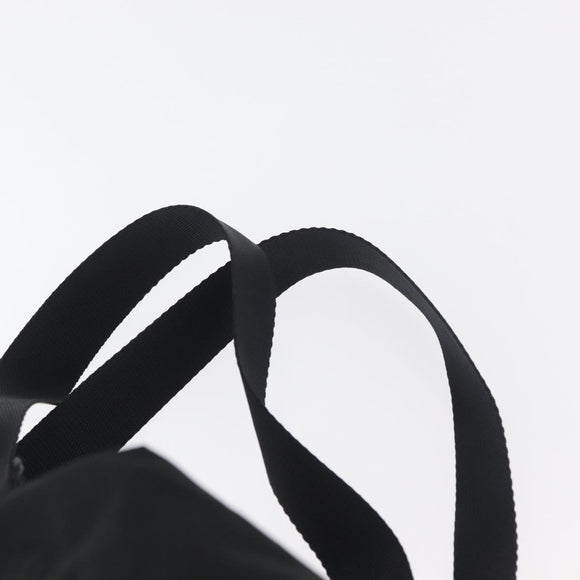PRADA Rugzak Nylon Zwart Zilver Authentiek 178309