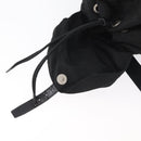 PRADA Rugzak Nylon Zwart Zilver Authentiek 178309-22