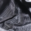 PRADA Rugzak Nylon Zwart Zilver Authentiek 178309-11