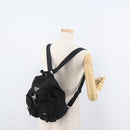 PRADA Rugzak Nylon Zwart Zilver Authentiek 178309-29