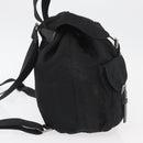 PRADA Rugzak Nylon Zwart Zilver Authentiek 178309-4