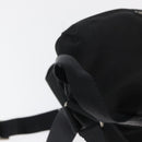 PRADA Rugzak Nylon Zwart Zilver Authentiek 178309-7
