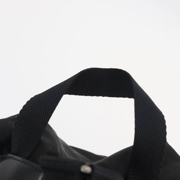 PRADA Rugzak Nylon Zwart Zilver Authentiek 178309