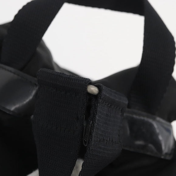 PRADA Rugzak Nylon Zwart Zilver Authentiek 178309