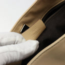 GUCCI Shoulder Bag Leather Beige Silver 91761 Auth 178313-12