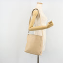 GUCCI Shoulder Bag Leather Beige Silver 91761 Auth 178313-22