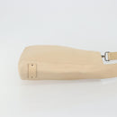 GUCCI Shoulder Bag Leather Beige Silver 91761 Auth 178313-3