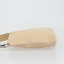 GUCCI Shoulder Bag Leather Beige Silver 91761 Auth 178313-4