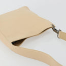 GUCCI Shoulder Bag Leather Beige Silver 91761 Auth 178313-6