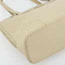 GUCCI Tote Bag Leather Beige Silver 002 1122 2684 Auth 178316-14