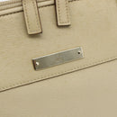 GUCCI Tote Bag Leather Beige Silver 002 1122 2684 Auth 178316-17