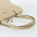 GUCCI Tote Bag Leather Beige Silver 002 1122 2684 Auth 178316-7