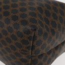 CELINE Macadam Canvas Hand Bag PVC Leather Black Gold Auth 178319A-11