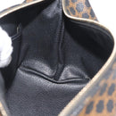 CELINE Macadam Canvas Hand Bag PVC Leather Black Gold Auth 178319A-19