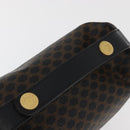 CELINE Macadam Canvas Hand Bag PVC Leather Black Gold Auth 178319A-7