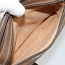 GUCCI GG Supreme Web Sherry Line Bag PVC Beige Gold 93 02 049 Auth 178321-24