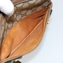 GUCCI GG Supreme Web Sherry Line Bag PVC Beige Gold 93 02 049 Auth 178321-11
