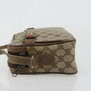 GUCCI GG Supreme Web Sherry Line Bag PVC Beige Gold 93 02 049 Auth 178321-4