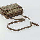 GUCCI GG Supreme Web Sherry Line Bag PVC Beige Gold 93 02 049 Auth 178321-7