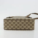GUCCI GG Supreme Web Sherry Line Bag PVC Beige Gold 93 02 049 Auth 178321-5