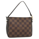 LOUIS VUITTON Damier Ebene Trousse Makeup Pouch N51982 LV Auth 178322A-1