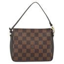 LOUIS VUITTON Damier Ebene Trousse Makeup Pouch N51982 LV Auth 178322A-13