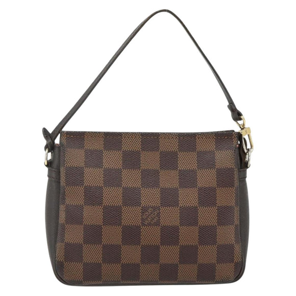 LOUIS VUITTON Damier Ebene Trousse Makeup Pouch N51982 LV Auth 178322A