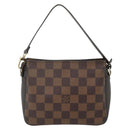 LOUIS VUITTON Damier Ebene Trousse Makeup Pouch N51982 LV Auth 178322A-2