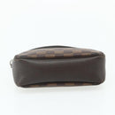 LOUIS VUITTON Damier Ebene Trousse Makeup Pouch N51982 LV Auth 178322A-5