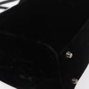 PRADA Hand Bag Velor Black Auth 178324-12