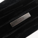 PRADA Hand Bag Velor Black Auth 178324-14