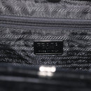 PRADA Hand Bag Velor Black Auth 178324-15