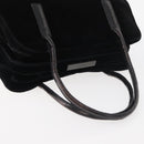 PRADA Hand Bag Velor Black Auth 178324-6
